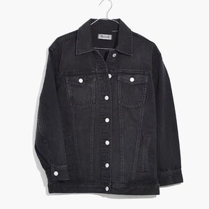 madewell oversized denim jacket